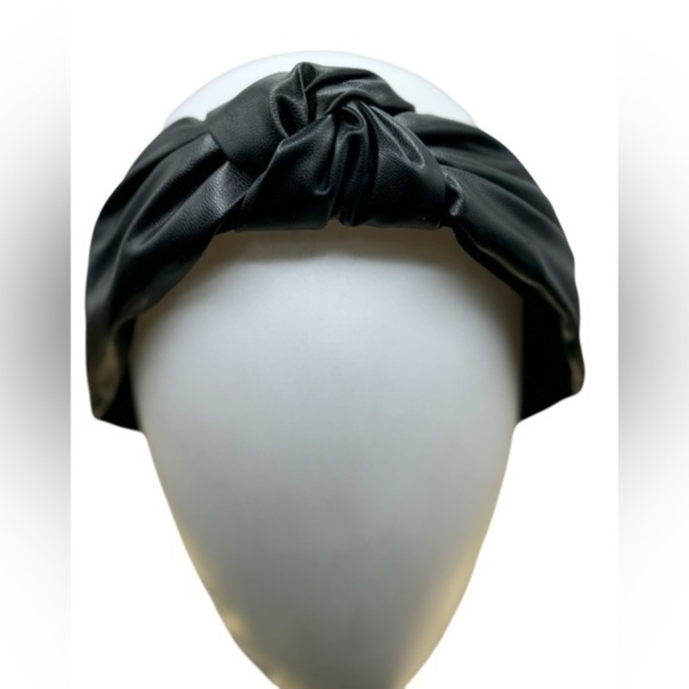 Faux leather headband